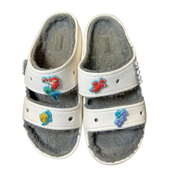 Crocs Baya Platform Sandal Unisex Women's 9 Men's 7 White Gray Slides - Picture 5 of 10